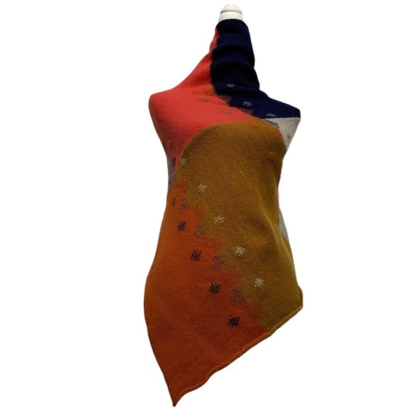 Accessories - Turtleneck Poncho Lagenlook Handmade Sonoma Thick Wool